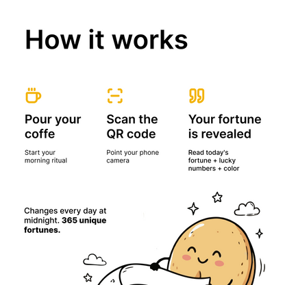 Mug Fortune Cookie - Fortune du Jour & Numéros Chanceux