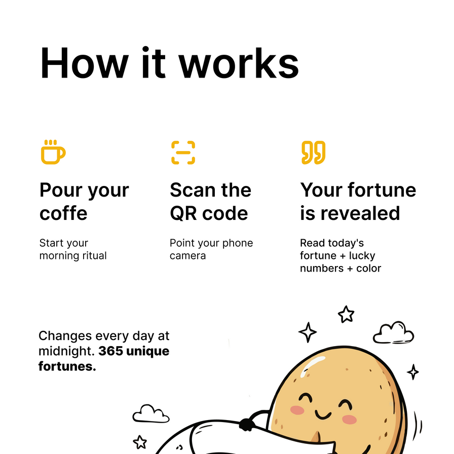 Mug Fortune Cookie - Fortune du Jour & Numéros Chanceux