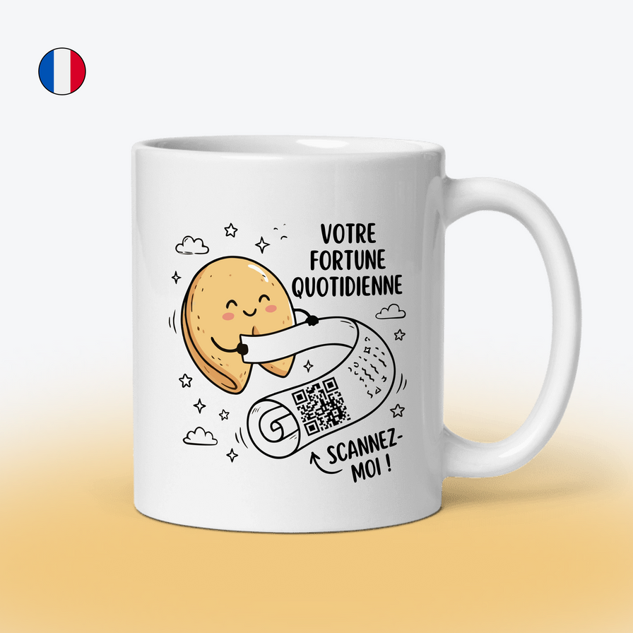 Mug Fortune Cookie - Fortune du Jour & Numéros Chanceux