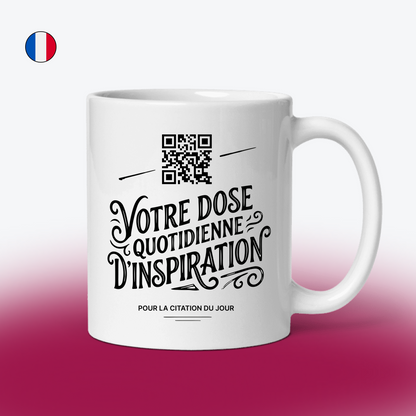 QR Code Daily Inspiration Mug: 365 Unique Morning Quotes