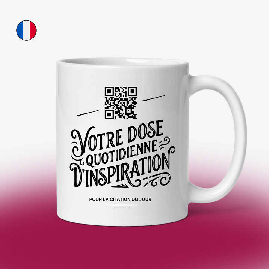 QR Code Daily Inspiration Mug: 365 Unique Morning Quotes