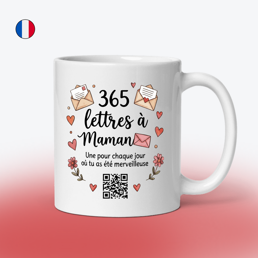 365 Briefe an Mama - Interaktive QR-Tasse, Jeden Tag eine Neue Nachricht