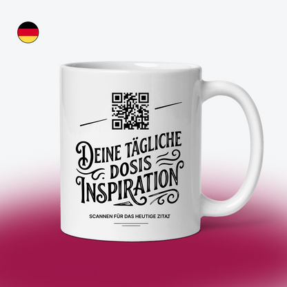 QR Code Daily Inspiration Mug: 365 Unique Morning Quotes