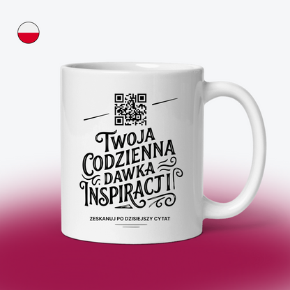 QR Code Daily Inspiration Mug: 365 Unique Morning Quotes