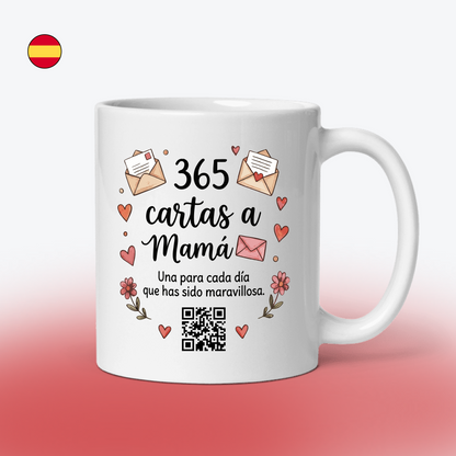 365 Briefe an Mama - Interaktive QR-Tasse, Jeden Tag eine Neue Nachricht