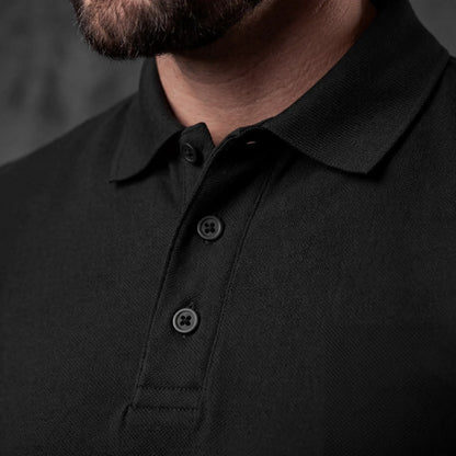 Polo cotton pique detail
