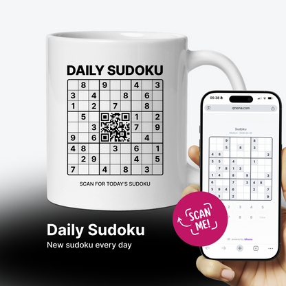 Mug Sudoku - 365 Puzzles, Un Nouveau Chaque Matin