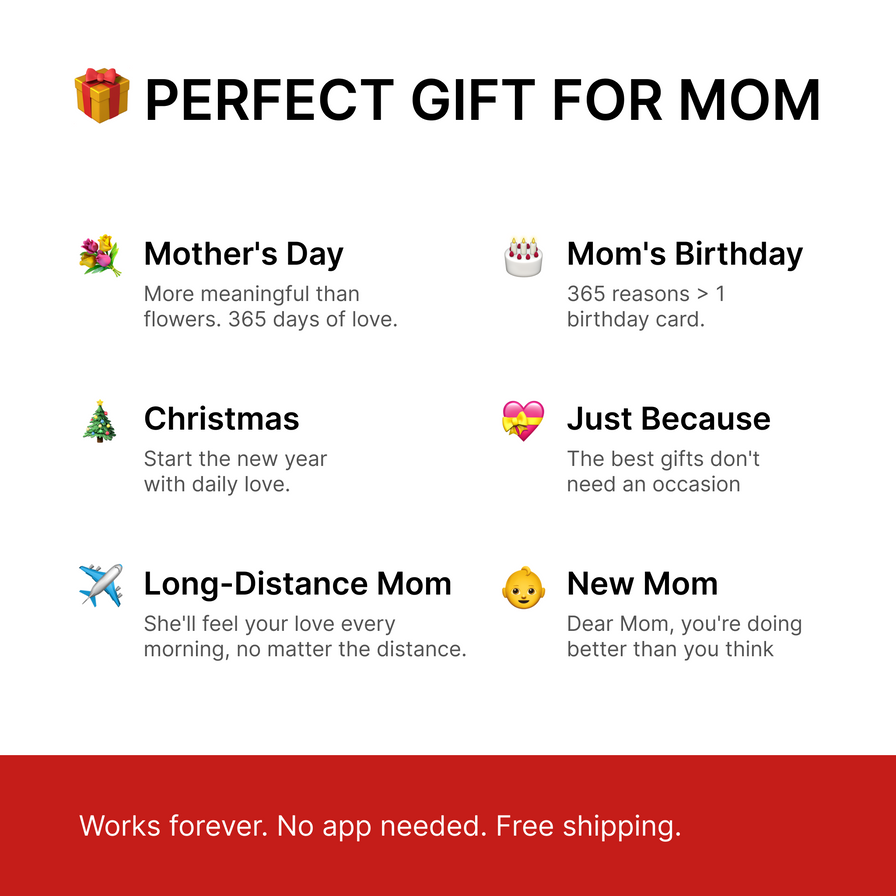 Mug "Je t'aime Maman" - 365 Messages, Un Nouveau Chaque Jour