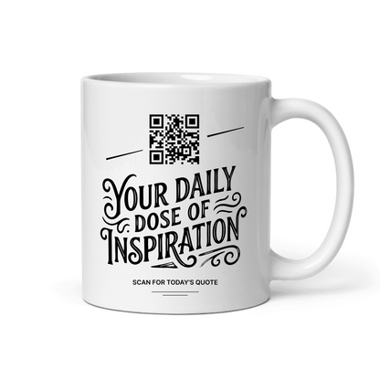 QR Code Daily Inspiration Mug: 365 Unique Morning Quotes