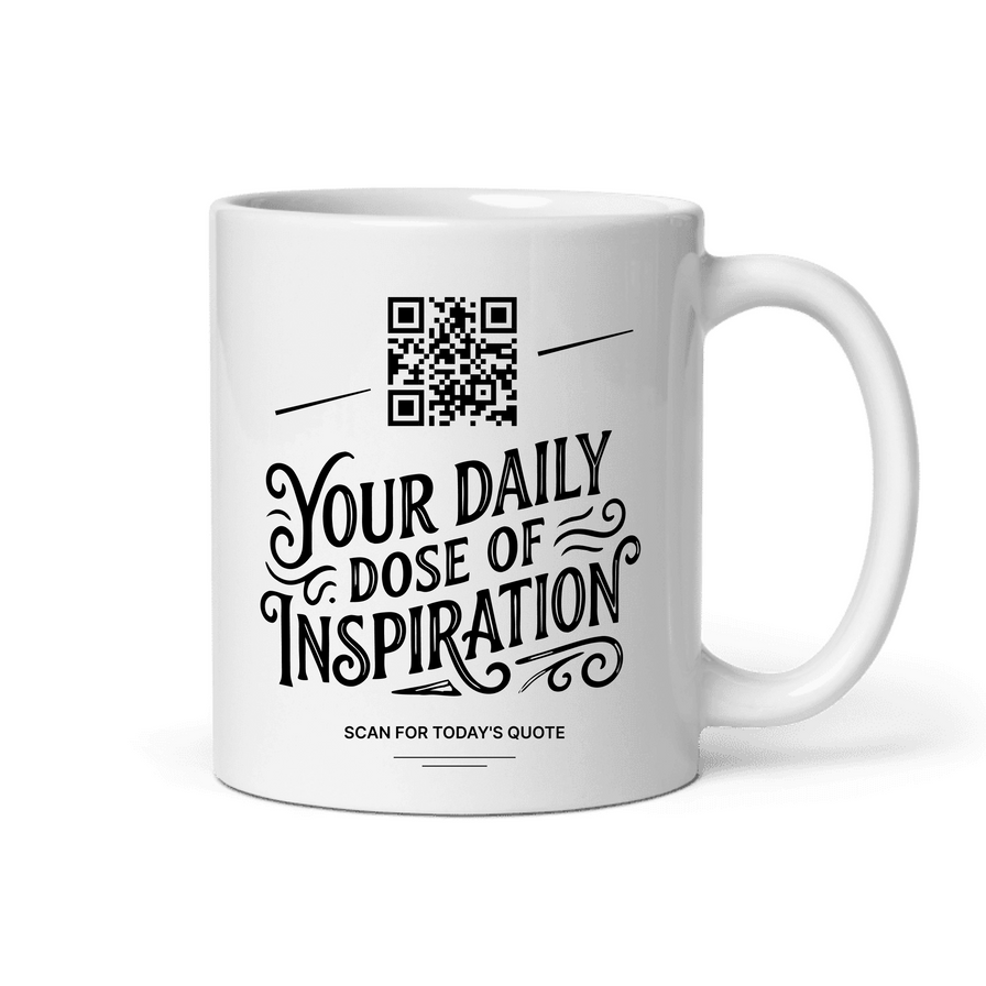 QR Code Daily Inspiration Mug: 365 Unique Morning Quotes