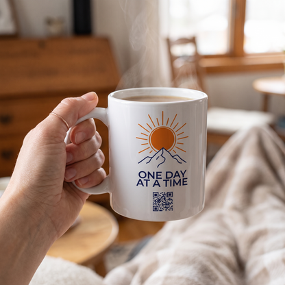 Tasse Nüchtern-Zähler QR - Tage und Impuls des Tages