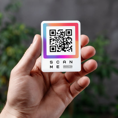 Qrsona QR Code Sticker - Colorful Style
