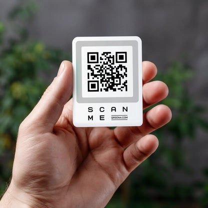 Qrsona QR Code Sticker - Gray Style