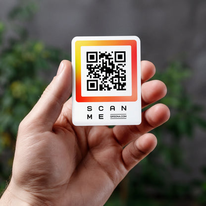 Qrsona QR Code Sticker - Colorful Style